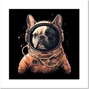 French Bulldog Astronaut Posters and Art